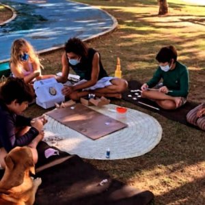 Aula para grupo de crianças