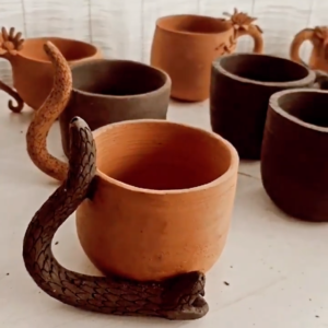 Caneca pipe de cerâmica