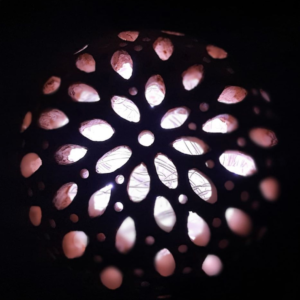 Luminaria de cerâmica