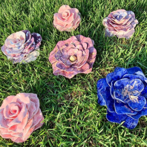 Flores de cerâmica